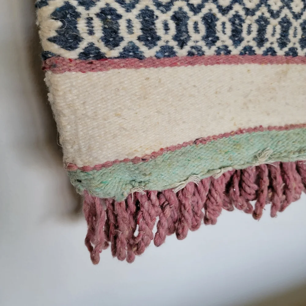 VTG Southwestern Woven Tapestry Wall Hanging Fiber Art Textile Saguaro Western